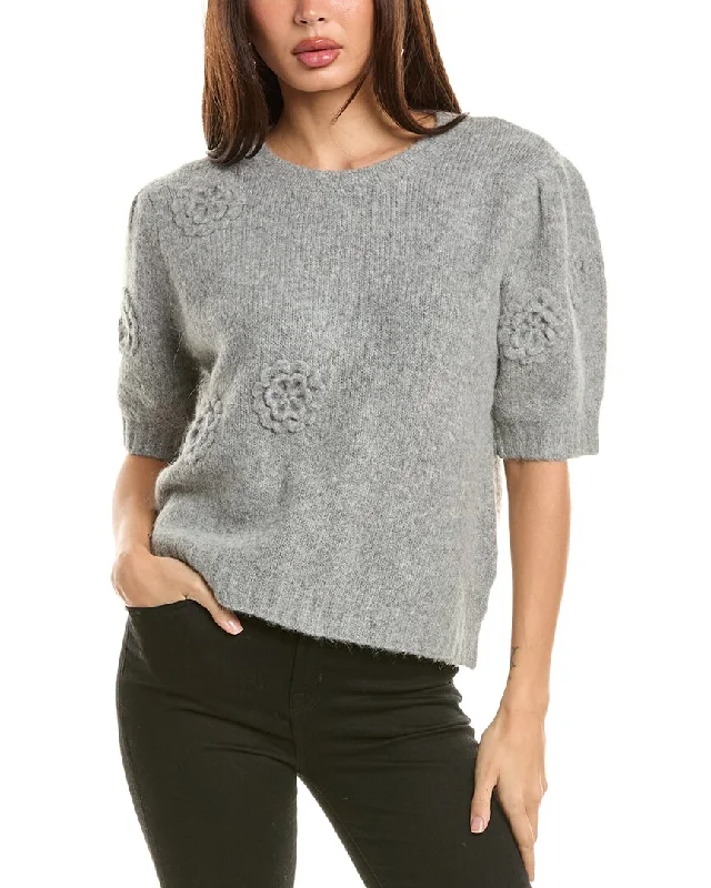 LALAMIA Wool & Alpaca-Blend Sweater Cable Knit Ribbed Knit Lace Knit