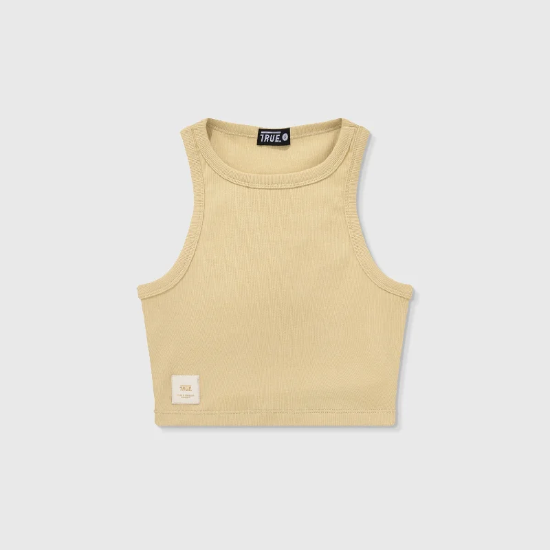 Tank Top En Rib - Camel adorable tank top