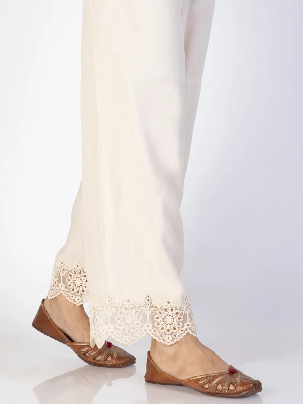 Beige Maple Silk Trousers - AL-T-693 Trousers Seasonal Trendy