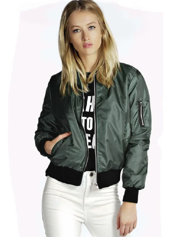 Bomber Fashion Jacket Thin Women Basic Coats Zipper Long Sleeve Solid Slim Black Green Baseball Jackets Insulated Jacket Fitted Jacket Loose Jacket Bomber Fashion Jacket Thin Women Basic Coats Zipper Long Sleeve Solid Slim Black Green Baseball Jackets Insulated Jacket Fitted Jacket Loose Jacket
