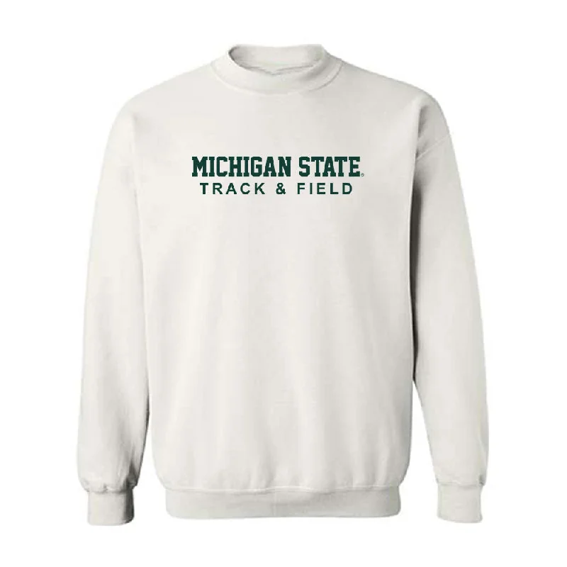 Michigan State - NCAA Women's Track & Field : Maley Roberts - Classic Shersey Crewneck Sweatshirt Hoodie with Patch Decorative Personalized