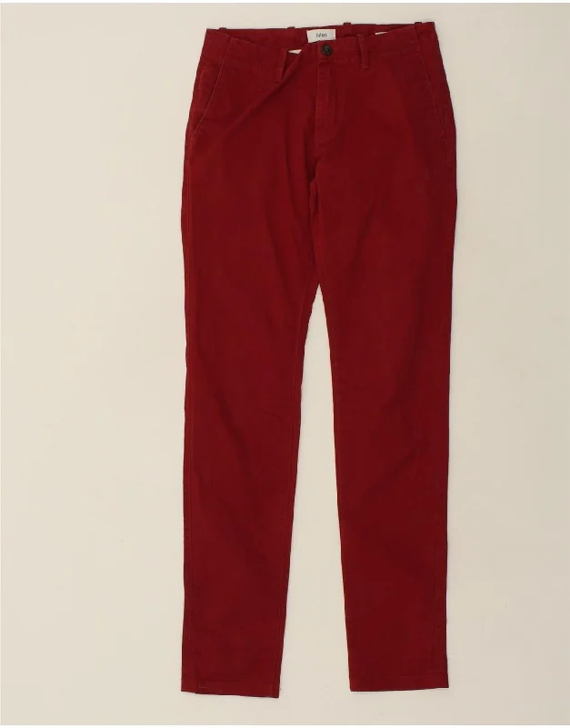 JULES Womens Slim Chino Trousers EU 38 Medium W30 L34 Red Cotton Trousers Winter Warm JULES Womens Slim Chino Trousers EU 38 Medium W30 L34 Red Cotton Trousers Winter Warm