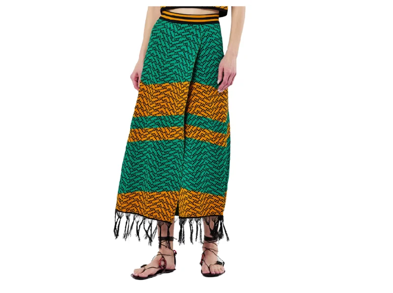Dodo Bar Or Nala Fringe Skirt leather skirt bold