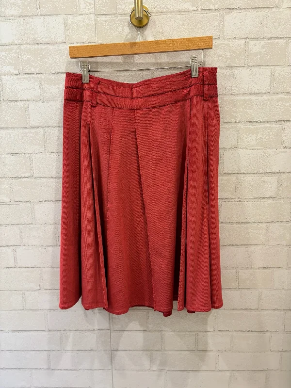 PIAZZA SEMPIONE Velvet Pleated Skirt / L chiffon skirt flowing
