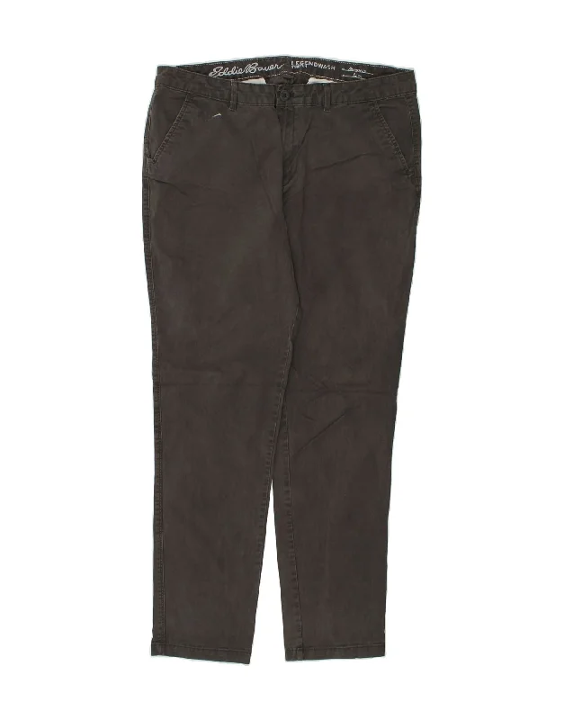 EDDIE BAUER Womens Boyfriend Slim Chino Trousers US 16 2XL W38 L32 Grey Trousers Seasonal Trendy EDDIE BAUER Womens Boyfriend Slim Chino Trousers US 16 2XL W38 L32 Grey Trousers Seasonal Trendy