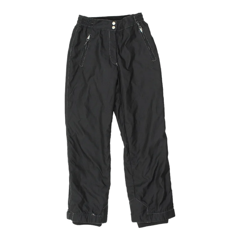Colmar Womens Black Ski Trousers | Vintage Designer Winter Sports Snow Pants VTG Trousers Corduroy Warm Colmar Womens Black Ski Trousers | Vintage Designer Winter Sports Snow Pants VTG Trousers Corduroy Warm
