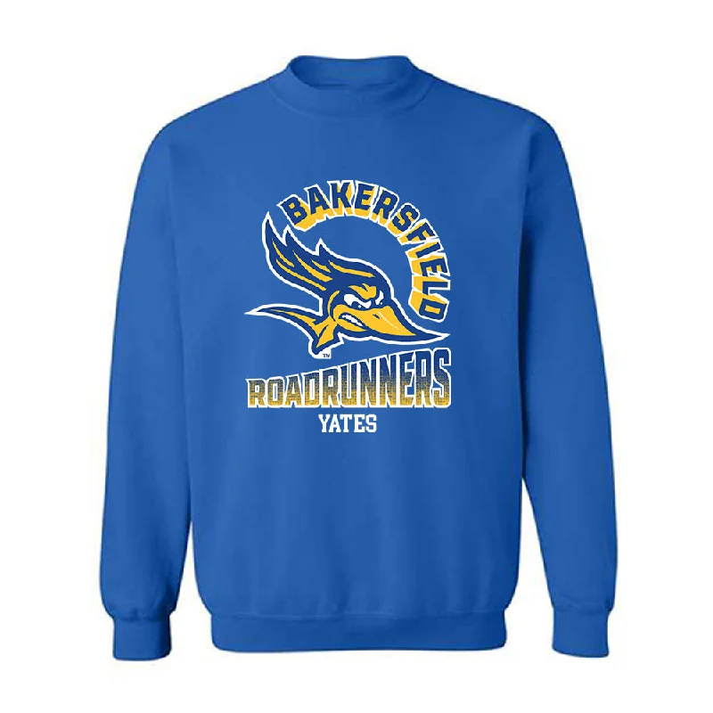 CSU Bakersfield - NCAA Women's Track & Field : Ariana Yates - Classic Fashion Shersey Crewneck Sweatshirt Hoodie with Tied Waist Feminine Flattering CSU Bakersfield - NCAA Women's Track & Field : Ariana Yates - Classic Fashion Shersey Crewneck Sweatshirt Hoodie with Tied Waist Feminine Flattering