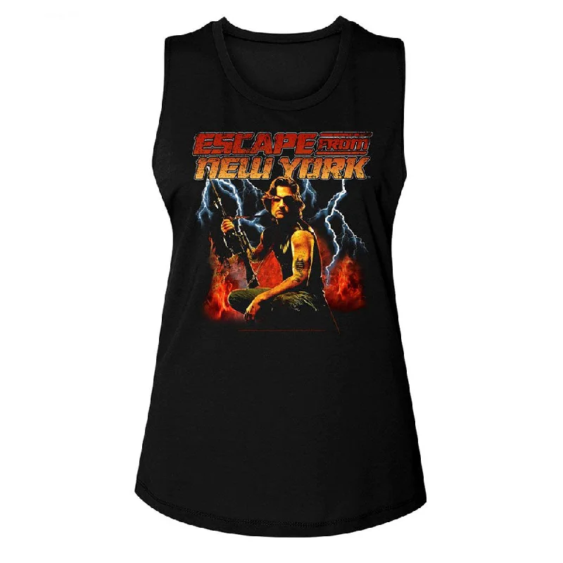 ESCAPE FROM NEW YORK Tank Top, Flames And Lightning yoga tank top
