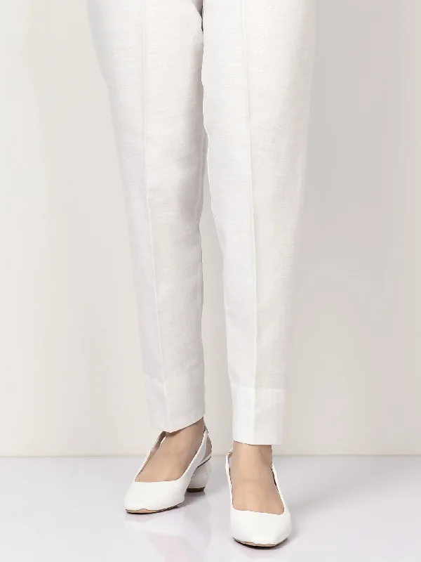 Dyed Khaddar Trouser (Pret) Trousers fashionable trendy