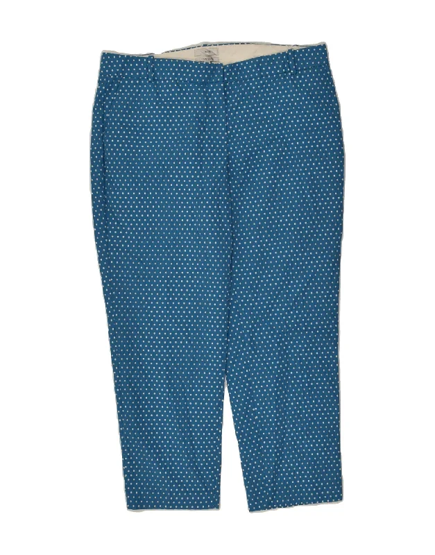 J. CREW Womens Slim Capri Chino Trousers US 12 Large W34 L26 Blue Trousers chic elegant J. CREW Womens Slim Capri Chino Trousers US 12 Large W34 L26 Blue Trousers chic elegant