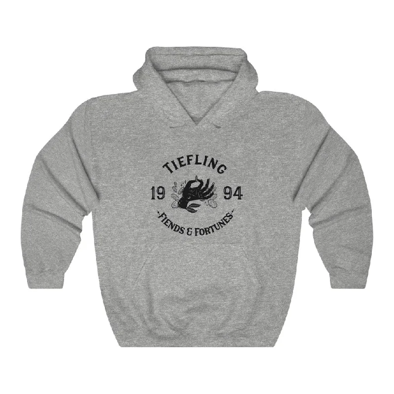 Tiefling Hoodie Hoodie with Sequins Glamorous Eye-catching