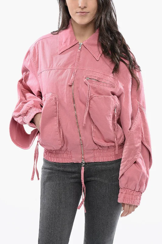 Blumarine Cotton Utility Jacket With Bishop Sleeves Herringbone Jacket Houndstooth Jacket Plaid Jacket Blumarine Cotton Utility Jacket With Bishop Sleeves Herringbone Jacket Houndstooth Jacket Plaid Jacket