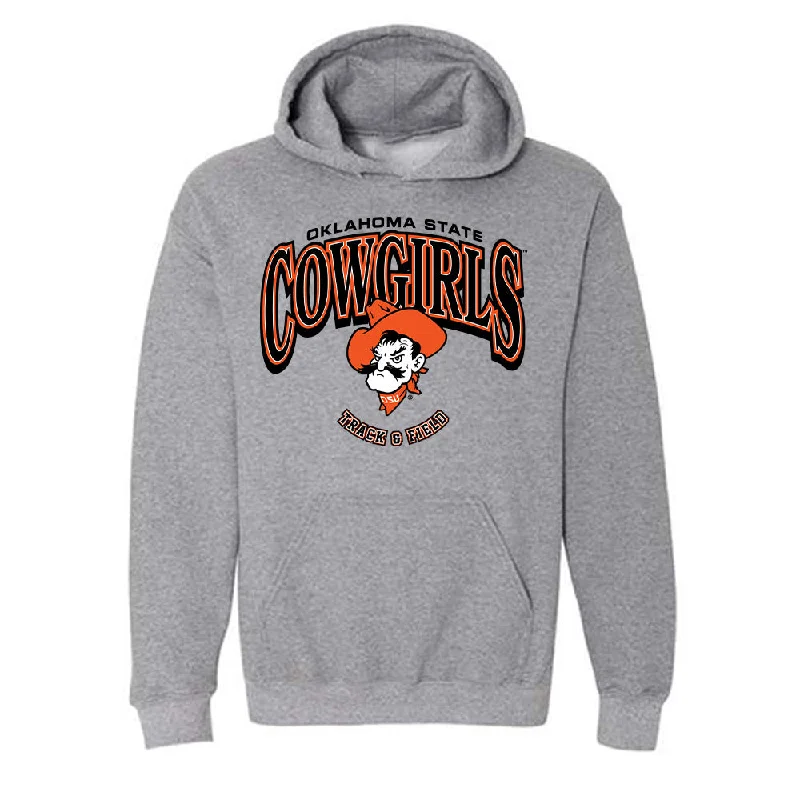 Oklahoma State - NCAA Women's Track & Field : Emma Robbins - Classic Shersey Hooded Sweatshirt Hoodie with Velcro Closure Adjustable Secure Oklahoma State - NCAA Women's Track & Field : Emma Robbins - Classic Shersey Hooded Sweatshirt Hoodie with Velcro Closure Adjustable Secure