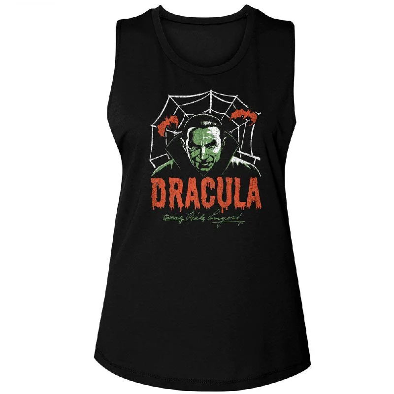 BELA LUGOSI Tank Top, Creepy Web off shoulder tank