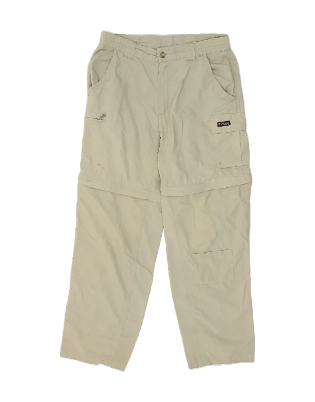 COLUMBIA Womens Straight Cargo Trousers UK 6 XS W26 L27 Beige Nylon Trousers Tapered Slim Fit COLUMBIA Womens Straight Cargo Trousers UK 6 XS W26 L27 Beige Nylon Trousers Tapered Slim Fit