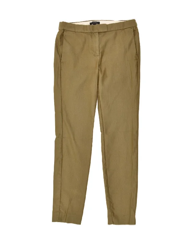 J. CREW Womens Slim Chino Trousers US 0 XS W28 L28 Green Cotton Trousers Print Floral J. CREW Womens Slim Chino Trousers US 0 XS W28 L28 Green Cotton Trousers Print Floral