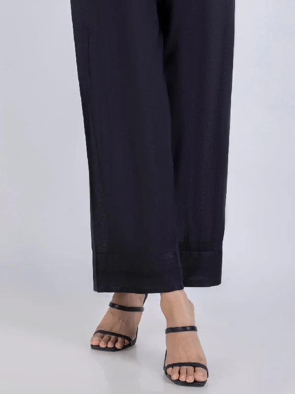 Black Dyed Trousers - AL-T-737 Trousers Floral Bohemian