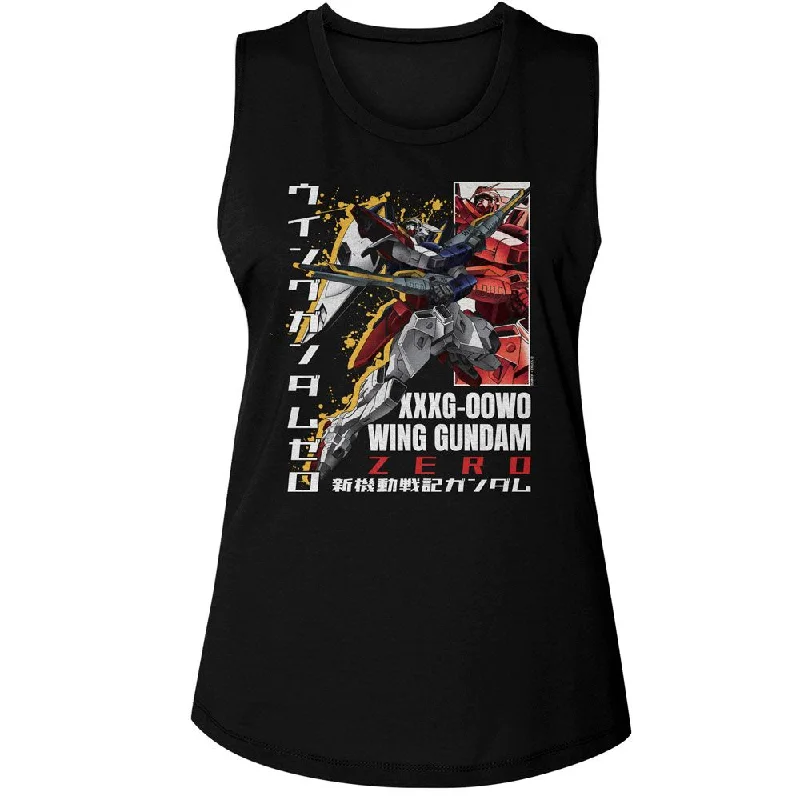 MOBILE SUIT GUNDAM Tank Top, Wing Zero open back tank