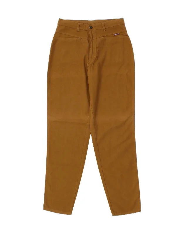 DREAM Womens Tapered Casual Trousers IT 48 XL W28 L23 Brown Cotton Trousers Leisure Comfortable DREAM Womens Tapered Casual Trousers IT 48 XL W28 L23 Brown Cotton Trousers Leisure Comfortable
