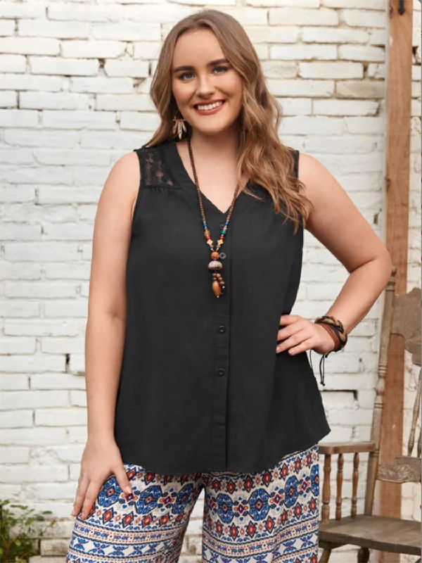 Hazel Blues® | V-Neck Tank flirty tank top