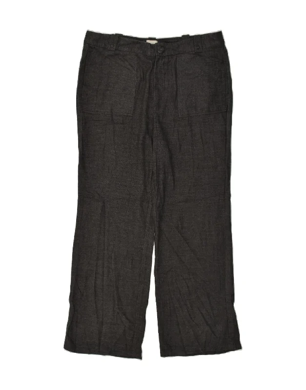 WHITE STUFF Womens Wide Leg Chino Trousers UK 18 XL W36 L31 Grey Polyester Trousers Winter Warm WHITE STUFF Womens Wide Leg Chino Trousers UK 18 XL W36 L31 Grey Polyester Trousers Winter Warm
