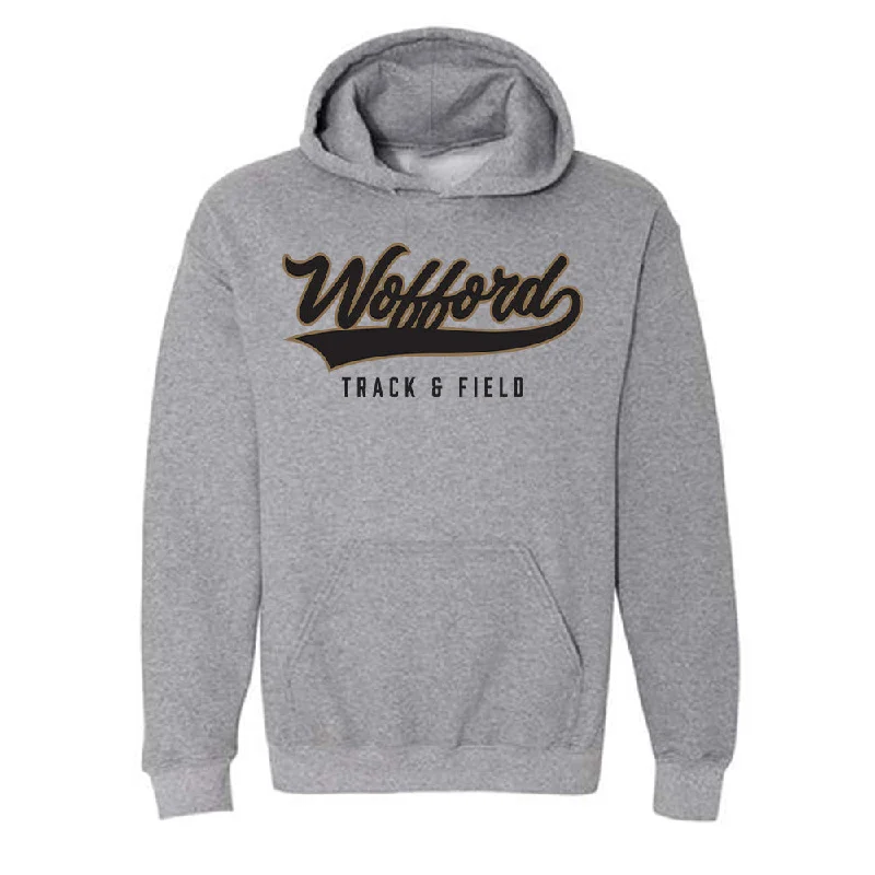 Wofford - NCAA Women's Track & Field : Lilly-Frances Buffington - Classic Shersey Hooded Sweatshirt Hoodie with Frayed Bohemian Relaxed Wofford - NCAA Women's Track & Field : Lilly-Frances Buffington - Classic Shersey Hooded Sweatshirt Hoodie with Frayed Bohemian Relaxed