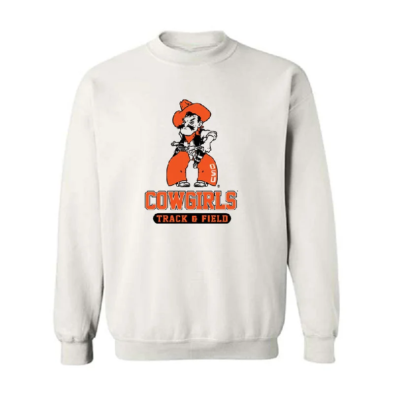 Oklahoma State - NCAA Women's Track & Field : Emma Robbins - Classic Shersey Crewneck Sweatshirt Hoodie with Batwing Sleeves Loose Dramatic Oklahoma State - NCAA Women's Track & Field : Emma Robbins - Classic Shersey Crewneck Sweatshirt Hoodie with Batwing Sleeves Loose Dramatic