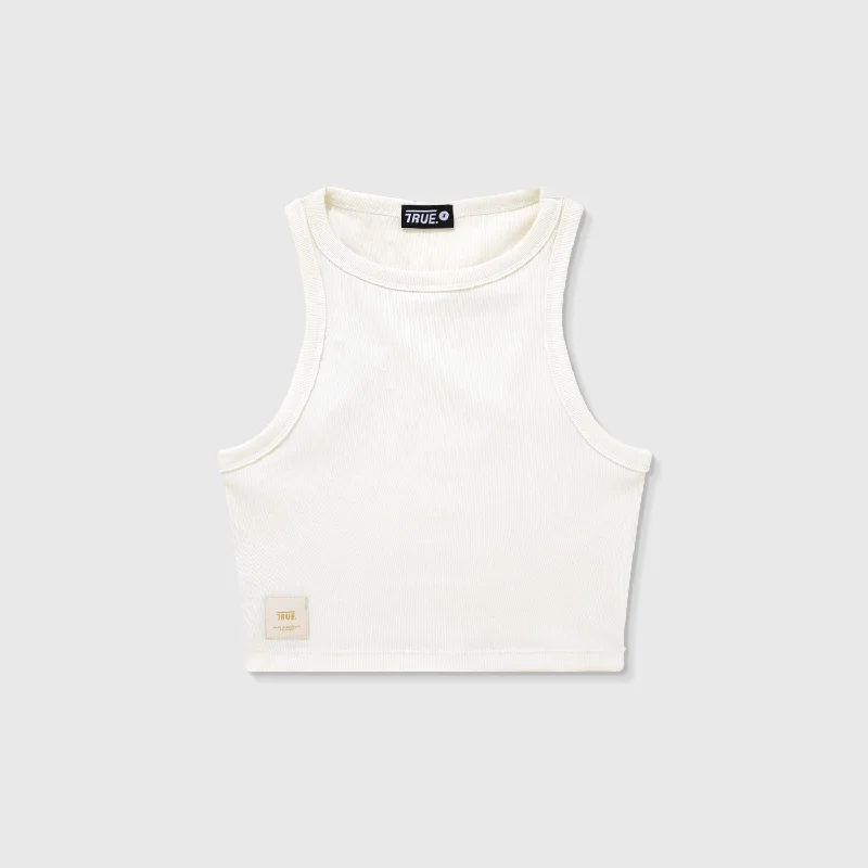Tank Top En Rib - Crema fashionable tank top