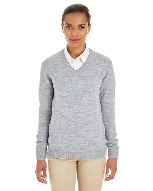 Harriton Ladies' Pilbloc V-Neck Sweater M420W Fleece Fabric Down Fabric Feather Fabric Harriton Ladies' Pilbloc V-Neck Sweater M420W Fleece Fabric Down Fabric Feather Fabric