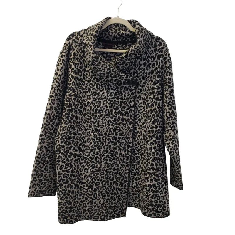 Christian Siriano Wool Blend Leopard Print Poncho Sweater Size 2X Mesh Fabric Canvas Fabric Denim Fabric Christian Siriano Wool Blend Leopard Print Poncho Sweater Size 2X Mesh Fabric Canvas Fabric Denim Fabric