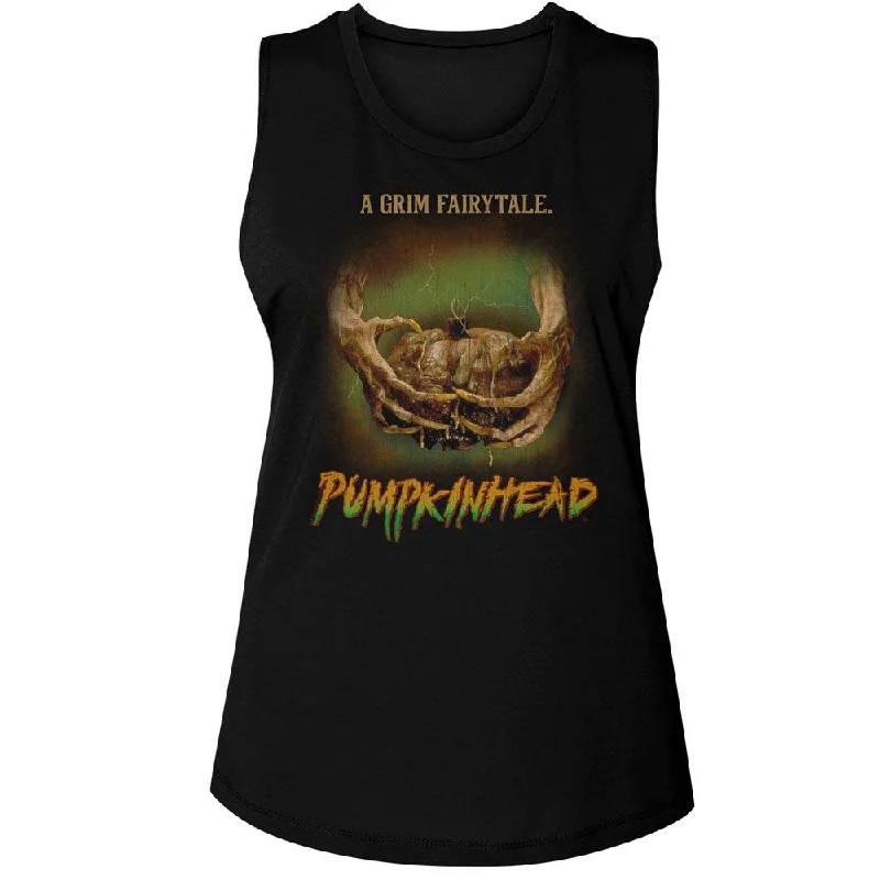 PUMPKINHEAD Tank Top, Claws Holding A Nasty Pumpkin neon tank top