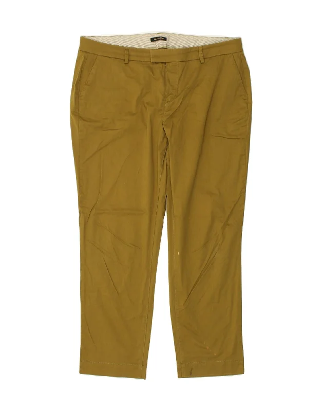 MASSIMO DUTTI Womens Straight Chino Trousers EU 44 Large W34 L26 Khaki Trousers fashionable chic MASSIMO DUTTI Womens Straight Chino Trousers EU 44 Large W34 L26 Khaki Trousers fashionable chic