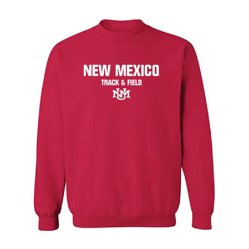 New Mexico - NCAA Women's Track & Field : Zennia Gonzalez - Classic Shersey Crewneck Sweatshirt Hoodie with Raw Hem Edgy Unfinished New Mexico - NCAA Women's Track & Field : Zennia Gonzalez - Classic Shersey Crewneck Sweatshirt Hoodie with Raw Hem Edgy Unfinished