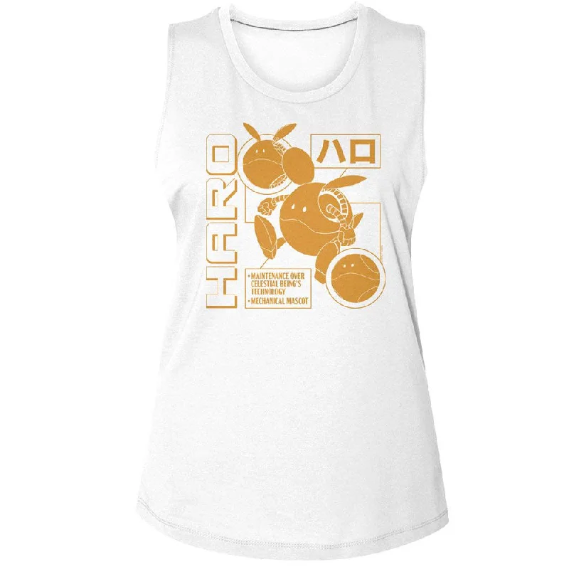 MOBILE SUIT GUNDAM Tank Top, Haro Monochrome tie dye tank