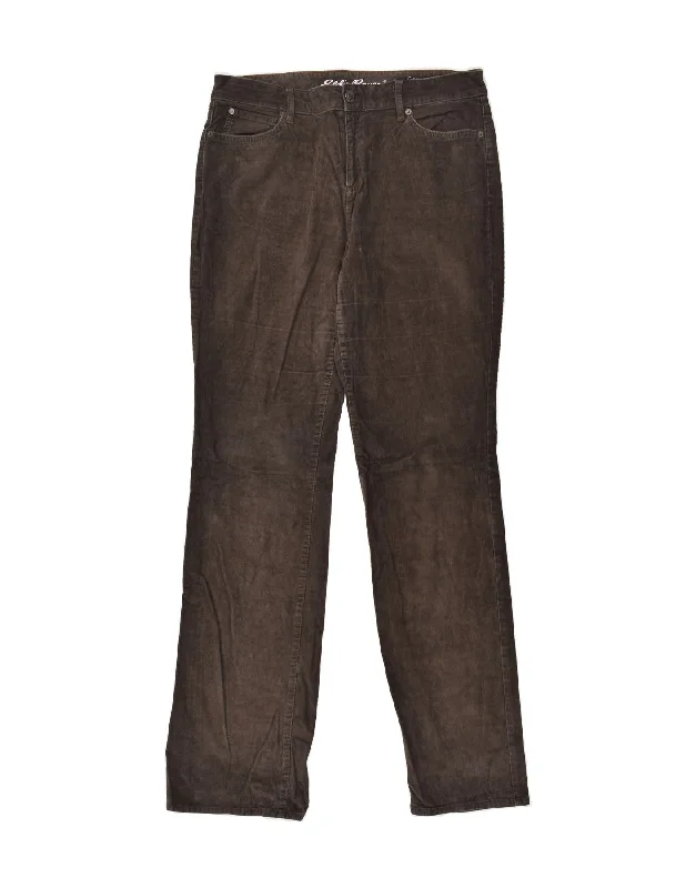 EDDIE BAUER Womens Bootcut Corduroy Trousers US 10 Large W32 L34 Brown Trousers Capri Summer EDDIE BAUER Womens Bootcut Corduroy Trousers US 10 Large W32 L34 Brown Trousers Capri Summer