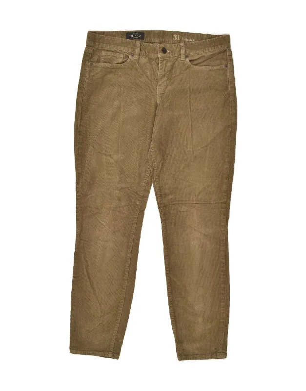 J. CREW Womens Toothpick Slim Corduroy Trousers W31 L29 Brown Cotton Trousers Harem Relaxed Fit J. CREW Womens Toothpick Slim Corduroy Trousers W31 L29 Brown Cotton Trousers Harem Relaxed Fit