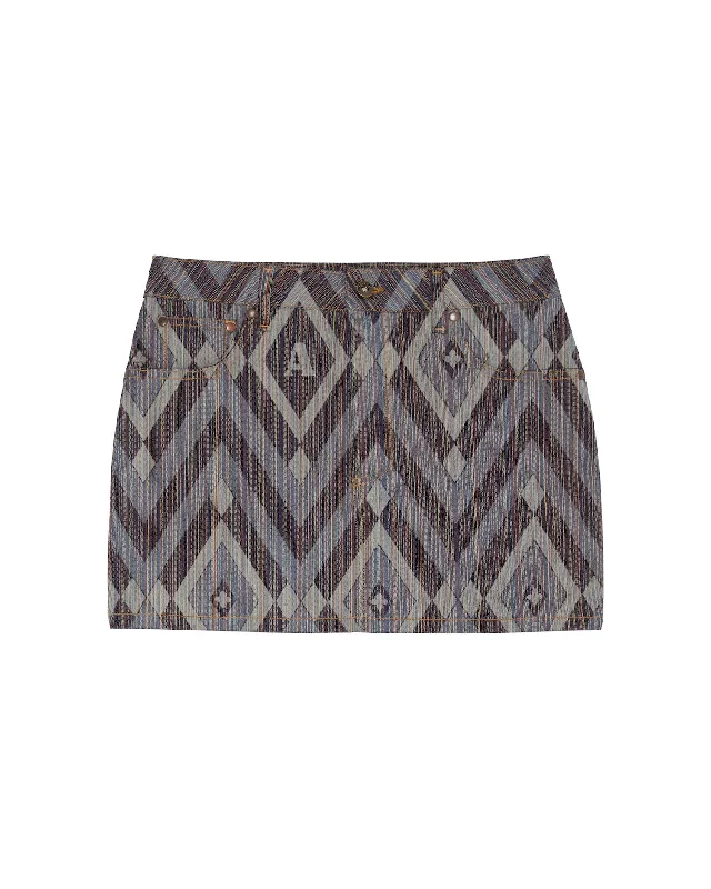 Signature Denim mini skirt AW23 relaxed fit skirt