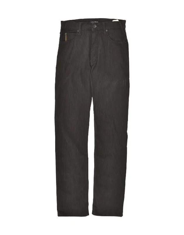ARMANI JEANS Womens Slim Casual Trousers W28 L32 Grey Pinstripe Cotton Trousers High Rise Slim Fit ARMANI JEANS Womens Slim Casual Trousers W28 L32 Grey Pinstripe Cotton Trousers High Rise Slim Fit