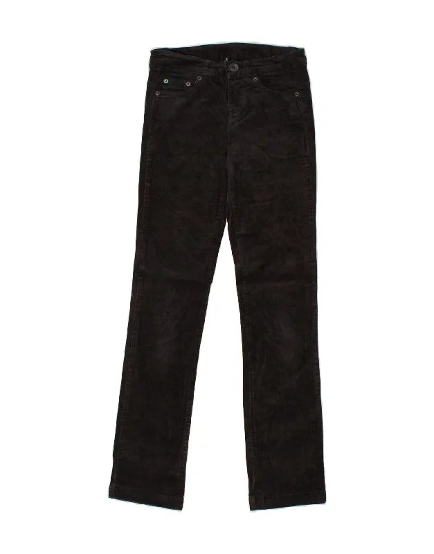 BENETTON Womens Straight Corduroy Trousers IT 38 XS W26 L31 Grey Trousers fashionable chic BENETTON Womens Straight Corduroy Trousers IT 38 XS W26 L31 Grey Trousers fashionable chic