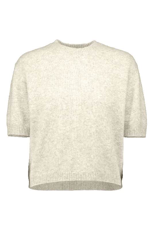 Half Sleeve Sweater - Fleur De Sel Lightweight Heavyweight Midweight