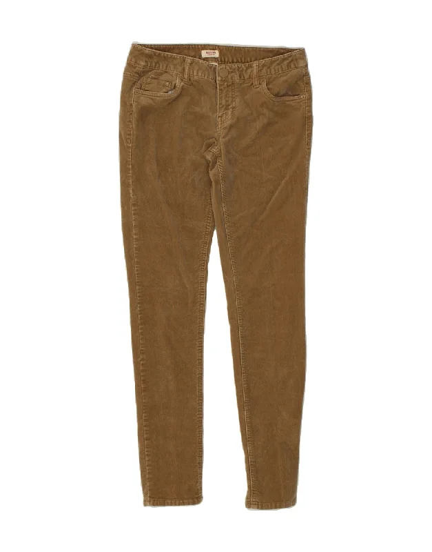MOSSIMO Womens Etroite Slim Corduroy Trousers US 7 Medium W28 L30 Brown Chinos Cotton Straight Leg MOSSIMO Womens Etroite Slim Corduroy Trousers US 7 Medium W28 L30 Brown Chinos Cotton Straight Leg