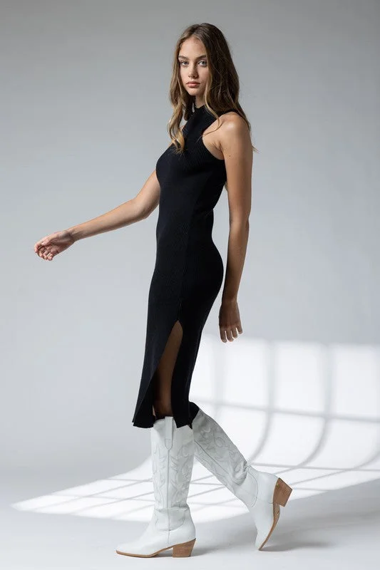 Vicky Sweater Dress Seamless Knitted Crochet