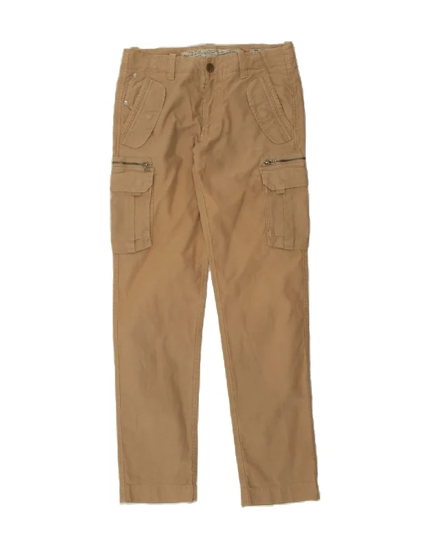VINTAGE Womens Slim Cargo Trousers IT 48 XL W33 L33 Brown Cotton Trousers luxurious high-end VINTAGE Womens Slim Cargo Trousers IT 48 XL W33 L33 Brown Cotton Trousers luxurious high-end