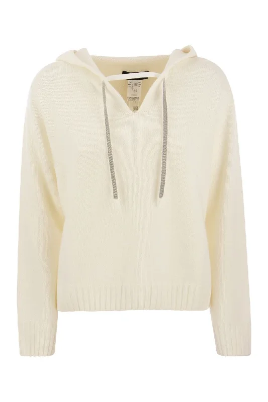 Platinum hoodie Hoodie with Mock Neck Collared Structured
