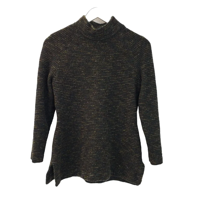 St. John Griffith Gray Wool Metallic Mock Neck Sweater Size Small Layered Multi-layer Single Layer St. John Griffith Gray Wool Metallic Mock Neck Sweater Size Small Layered Multi-layer Single Layer