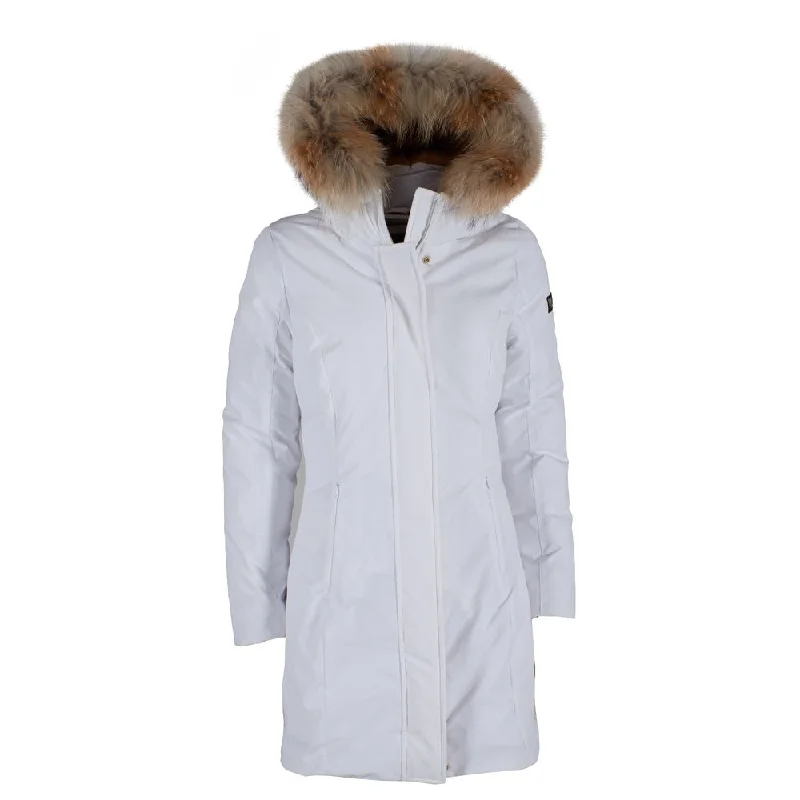 Yes Zee Chic  Down Jacket with Fur-Trimmed Women's Hood Fleece Jacket Down Jacket Parka