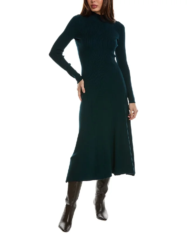 Reiss Chrissy Sweaterdress Notch Collar Peter Pan Collar Cowl Neck