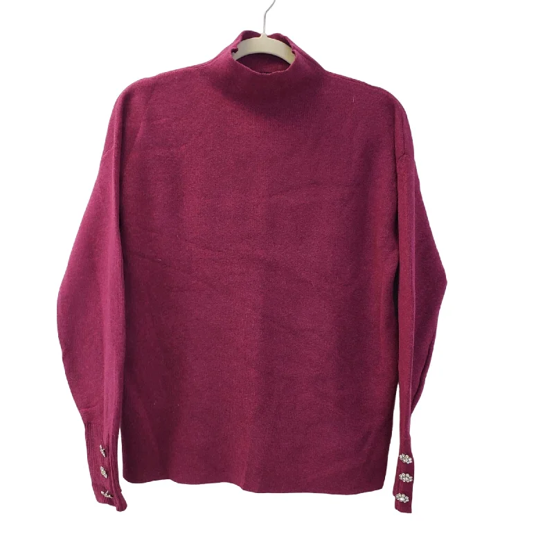 Tahari Jewel Button Embellished Mock Neck Sweater Size Small Lace Blend Ribbed Blend Corduroy Blend Tahari Jewel Button Embellished Mock Neck Sweater Size Small Lace Blend Ribbed Blend Corduroy Blend