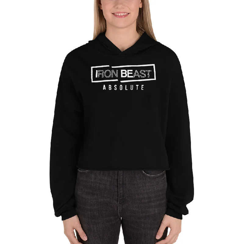 Absolute 2.0 Crop Hoodie Hoodie with Applique Textured Unique