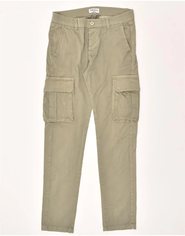 VINTAGE Womens Slim Cargo Trousers IT 46 Large W34 L30 Beige Cotton Trousers Silk Elegant VINTAGE Womens Slim Cargo Trousers IT 46 Large W34 L30 Beige Cotton Trousers Silk Elegant